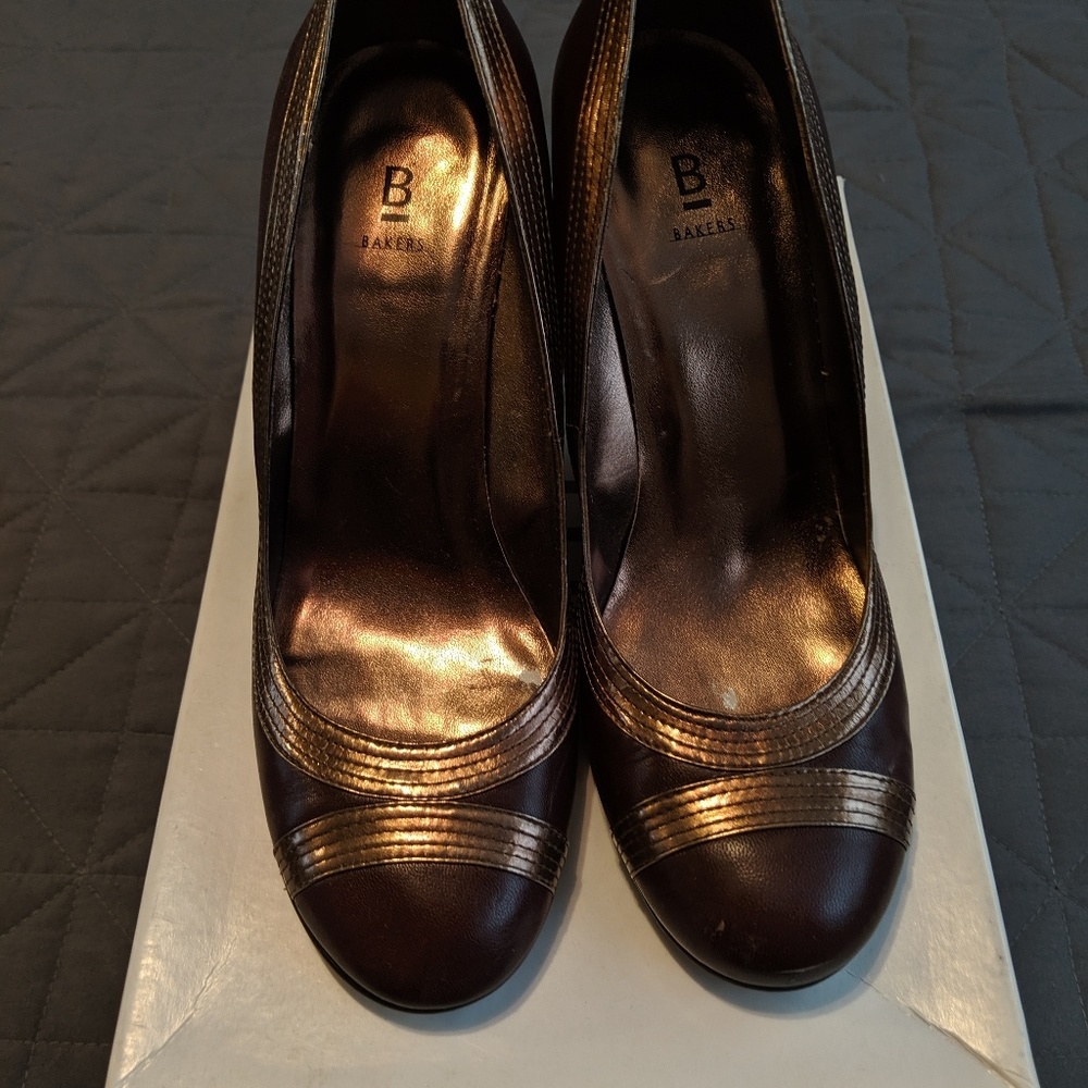 Bakers brown wedges.
